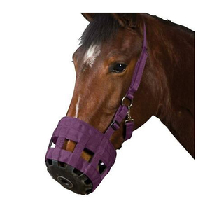 Muserolle en cuir et sangle en nylon respirante et confortable pour chevaux, avec attache rapide pliable, rembourrage anti-frottement en caoutchouc – Vente en gros usine - Product Image 3
