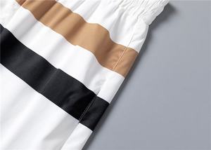 Shorts de sport rayés personnalisés pour hommes, séchage rapide, pour la gym, la course et la natation, fabricant OEM ODM, vente en gros en usine - Product Image 2