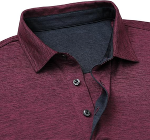 เสื้อโปโลผู้ชายลำลอง ขายดี ดีไซน์ใหม่ รับทำโลโก้ สีพื้น ระบายอากาศได้ดี บริการ OEM สำหรับผู้ชาย - Product Image 3