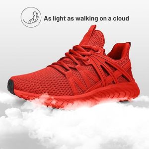 Zapatillas Deportivas Unisex Color Rojo, Lisas, con Cordones, Suela Suave, para Correr, Entrenamiento, con Suela de Cuero, Venta al Por Mayor - Product Image 5