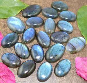 Piedra preciosa natural de labradorita, cabujón de forma ovalada, todos los tamaños, piedra suelta para fabricación de joyas, suministro al por mayor, fabricante a granel. - Product Image 5