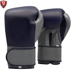 Gants de boxe professionnels en cuir, extensibles et respirants, avec sangle de poignet réglable, équipement de combat MMA - Product Image 2