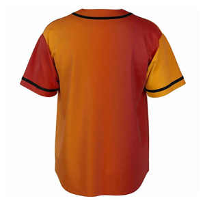 Maillot de baseball à manches courtes en polyester 100 % respirant, anti-transpiration, protection UV, imprimé par transfert thermique, vente en gros à prix réduit - Product Image 6
