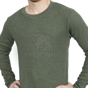 Long Sleeve 100% Cotton Eco-Friendly Thermal Shirt Moisture Wicking Warm <b>Base</b> <b>Layer</b> for Travel Outdoor Activities Cold Weather - Product Image 4