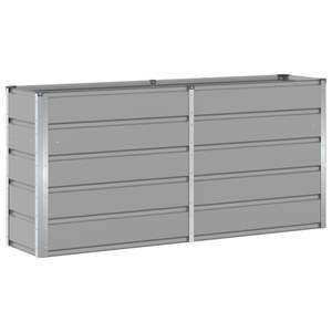 Vasi e Fioriere in Acciaio Grigio Chiaro 160 X 40 X 75 cm, Elegante Fioriera per Arredo Esterno - Product Image 2