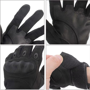 Guantes de Ciclismo de Cuero Genuino, Resistentes al Viento, Antideslizantes, con Correa Ajustable para la Muñeca, Unisex, para Invierno y Actividades al Aire Libre, con Cierre de Gancho y Bucle - Product Image 3
