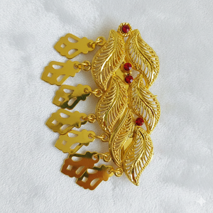 Peigne à cheveux MOLL JEWELLERS vintage plaqué or, fait main, écologique, imperméable, élégant, mini animaux, fleurs scintillantes, 15 cm - Product Image 5