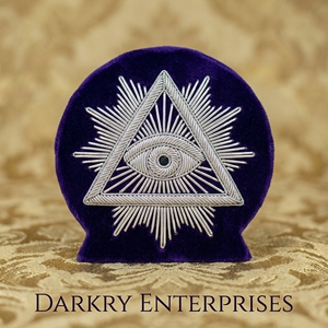 Écusson personnalisé en fil de métal brodé à la main Pythagore Maçonnique, noir, or, argent, accessoires de régalia, badge de loge personnalisé - Product Image 6