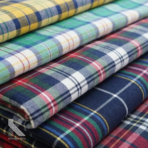 Tela de Sarga 100% Algodón con Estampado a Cuadros Teñidos con Hilo, Nueva Moda Directo de Fábrica, para Camisas y Faldas de Niños, Estilo Franela - Product Image 2