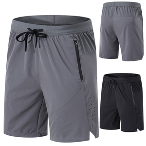 Shorts de sport pour hommes, séchage rapide, respirants, avec poche zippée, pour la course et l'entraînement, personnalisables avec logo OEM - Product Image 3