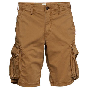 Pantalones cortos cargo para hombre, corte regular, de algodón, con múltiples bolsillos, precio de fábrica, logotipo personalizado, transpirables, informales. - Product Image 1