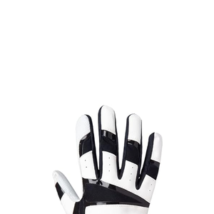 Guantes de Bateo Ligeros de Cuero Negro/Gris, Ambidiestros, Acolchados, con Cierre de Velcro, Unisex, para Adultos, Entrenamiento de Béisbol SOSH4 - Product Image 5