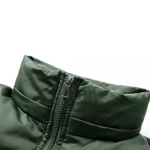 Women's Short <b>Quilted</b> Puffer <b>Jacket</b> With Hood Detachable Full Sleeve Winter Warm Coat Solid Color Zipper Closure Thick Outerwear - Product Image 3