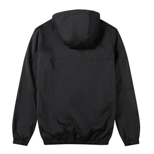 High Custom <b>Long</b> Sleeve Polyester Solid <b>Men's</b> <b>Jacket</b> Outdoor Supplier Low MOQ Waterproof Windbreaker - Product Image 2