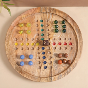 Handcrafted Wooden Peg Solitaire Board Game With Black Marbles. Traditional European Brain Teaser <b>Puzzle</b> For Strategy Lovers - Product Image 6