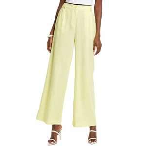 Custom <b>Women</b> <b>Summer</b> Flat Front Casual Cargo Pants Mid Waist Regular Fit Breathable Workwear OEM ODM Supplier - Product Image 6