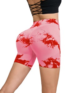 Shorts de fitness pour femmes, personnalisés, en gros, sans couture, unis, élastiques, respirants, imperméables, écologiques, lavés, séchage rapide, haute performance - Product Image 3