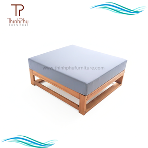 EDEN 6pcs Contemporary Eco-friendly <b>Outdoor</b> Furniture Garden Acacia Wood Sofa Set Waterproof Cushions <b>Foldable</b> for Hotels Villas - Product Image 3