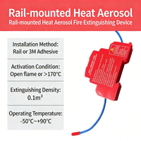 Armoire de distribution industrielle, boîtier de compteur électrique, dispositif d'extinction d'incendie à aérosol chaud, extincteur sans fil à gaz contre l'éclair