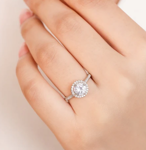 Rose Gold Plated 925 Sterling <b>Silver</b> CZ <b>Solitaire</b> <b>Ring</b> Adjustable Women's Engagement <b>Ring</b> Minimalist Fine Jewelry Fashion - Product Image 5