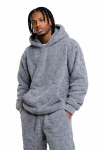 2026 Light Weight Winter Casual Hooded Plus Size Breathable Sustainable Men Tracksuits Wholesale 100% <b>Wool</b> Polar Fleece Apparel - Product Image 2
