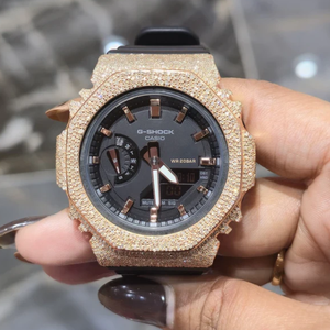 Reloj Mecánico de Acero Inoxidable con Movimiento Automático, de Lujo, con Alarma GPS y Moissanita VVS de Alta Calidad, Marca Shreeji Jewels - Product Image 1