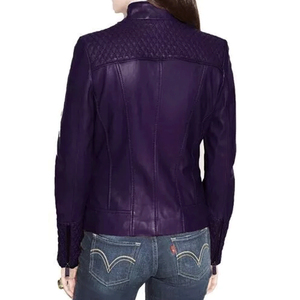 New <b>Women's</b> <b>Light</b> Green Genuine Lambskin Leather Biker <b>Jacket</b> 2026 Best <b>Women</b> Leather <b>Jacket</b> With OEM Wholesale Service - Product Image 4