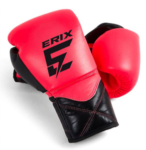 Guantes de Boxeo de Cuero Personalizados de Alta Calidad con Protección UV y Cierre de Gancho y Bucle para Kickboxing, Muay Thai, Entrenamiento de Artes Marciales - Product Image 3