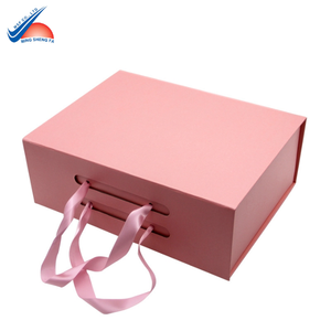 Sac cadeau en papier rigide pliable personnalisé avec poignée en ruban | Sac d'emballage de luxe pour cadeaux et vêtements - Product Image 2