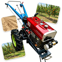 Tracteur diesel à conducteur marchant à ses pieds, 8 CV, à transmission par engrenages, pour usage agricole, mini-tracteur à prix abordable