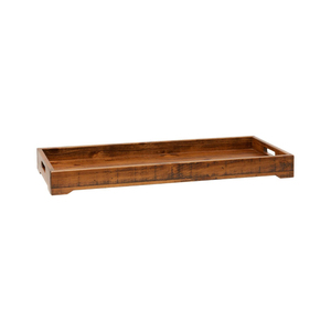 Plateau de rangement rectangulaire en acier inoxydable au design unique, bac de drainage métallique polyvalent et plaque de cuisson, plateau de présentation utilitaire pour la maison - Product Image 3