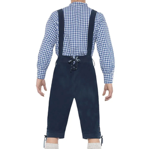 Pantalones Cortos de Cuero Gótico Negro para Hombre con Bordado Floral, Cintura Alta, Estilo Bermuda Hechos a Mano con Lana - Product Image 6