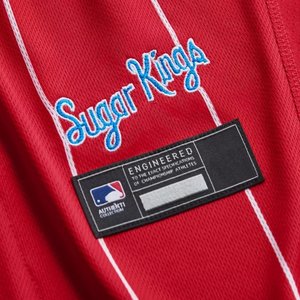 Maillot de baseball New York pour homme, gris, manches courtes, col en V, boutons sur le devant, imprimé en twill, coupe classique, adulte, toutes saisons - Product Image 3