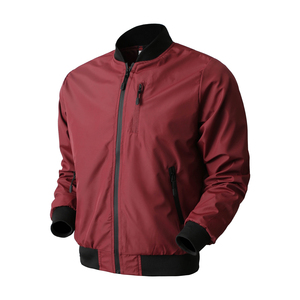 Bulk Wholesale Streetwear Clothing Supplier Lightweight Regular Fit Knitted Cuff Zip Up Windbreaker Low MOQ Men Bomber Jacket - Product Image 5