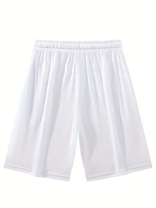 Shorts Bermuda Homme Haute Performance Blanc Respirant en Maille avec Taille Élastique – Idéal pour le Sport et les Loisirs - Product Image 2
