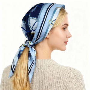 Bufanda de Cadena a Cuadros de 68 cm para Mujer, Bufanda de Fibra de Poliéster para Otoño e Invierno, Chal y Bufanda para el Cuello Modernos y Versátiles - Product Image 1