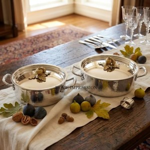 Juego de Ollas y Sartenes de Acero Inoxidable Martillado de Estilo Europeo de Lujo, Ecológico, Apto para Cocina de Gas e Inducción, para el Hogar y Hoteles - Product Image 5