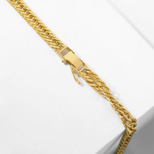 Collier chaîne cubaine plaqué or 925, bijoux de luxe tendance, chaînes fines pour hommes, pour mariages, fêtes, cadeaux - Product Image 4