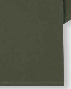 Premium Quality Heavyweight Textured <b>Waffle</b> Knit Men's Oversized Drop Shoulder Olive Green T <b>shirt</b> - Product Image 2