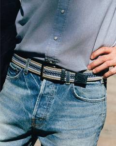 Black Cotton <b>Web</b> <b>Belt</b> Adjustable One Size Tactical Strap 3.5cm Custom Logo for <b>Men</b> and Boys Casual Outdoor Use - Product Image 4