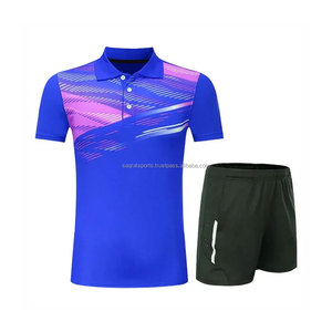 Sports Training <b>Badminton</b> Uniform Custom Logo Team Jersey and Shorts Comfortable Summer Wear - Product Image 2