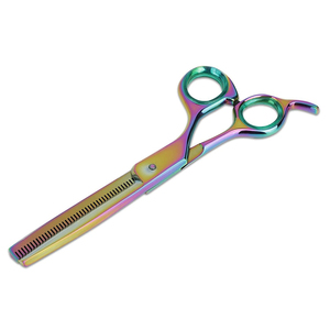 Ciseaux de barbier professionnels avec manche en acier inoxydable, lame droite et tranchante pour la coupe de cheveux, pour hommes et femmes, pour salons de beauté - Product Image 1