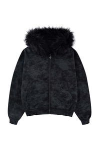 Sweat à capuche zippé 100 % coton pour homme, style rétro américain, nouvelle collection automne-hiver, 400g, veste tendance rétro streetwear - Product Image 3