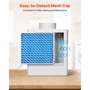 Kit di Ventilazione per Asciugatrice da Interno 3-in-1 di Prima Scelta, Materiale ABS Premium, Promemoria Intelligente di Surriscaldamento, Facile Installazione per Scarico da 4 Pollici - Product Image 5
