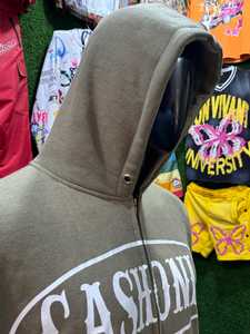 Conjunto Deportivo Premium con Capucha, Grueso, Impermeable, Ecológico, Holgado, de Dos Piezas, Estilo Casual Urbano - Product Image 3
