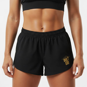 Shorts de Cintura Alta para Mujer, Primavera-Verano 2026, Elásticos, Transpirables, Corte Regular, Tejido de Poliéster, Sexy, para Club, Deportes, Gimnasio, Yoga, 180g - Product Image 3