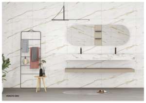 Azulejos de porcelana Suprem Glossy Endless de gran tamaño, 600x1200, para pisos y paredes en oficinas, centros comerciales e interiores comerciales. - Product Image 5