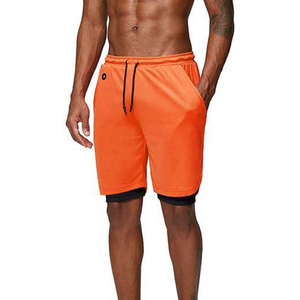 Shorts d'été respirants pour hommes, taille mi-haute, avec cordon de serrage, séchage rapide, qualité supérieure, pour la gym, la course, l'entraînement et les activités de plein air, personnalisables OEM. - Product Image 4