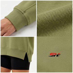 Sweat-shirt pour femme de qualité supérieure, tendance, streetwear décontracté, coupe ample, respirant, écologique, à séchage rapide - Product Image 6