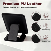 Portefeuille fin en cuir PU avec logo personnalisé, minimaliste, léger, porte-cartes de crédit, 3 cartes, compatible MagSafe, magnétique, pour homme